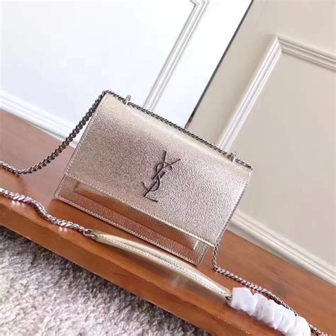 silver ysl bag replica|ysl original bag.